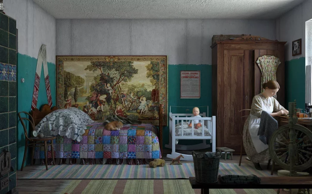 Патефон и бюст Сталина Патефон и бюст Сталина