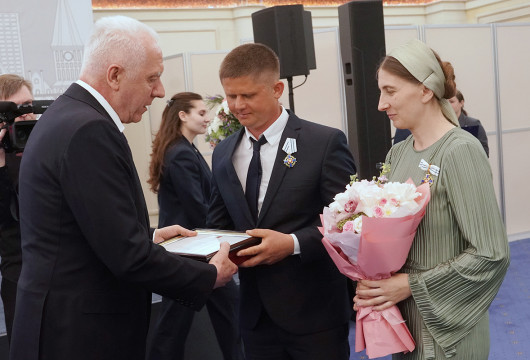 Владимир Путин пообщался с семьей из Калининградской области
